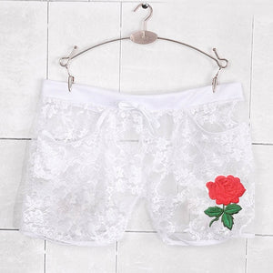 Sexy Women Lace Shorts Low Waist Female Summer Short Pants Harajuku Beachwear Ladies Boho Short Pants Plus Size Short Feminino