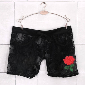 Sexy Women Lace Shorts Low Waist Female Summer Short Pants Harajuku Beachwear Ladies Boho Short Pants Plus Size Short Feminino