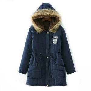 Winter Jacket Women Thick Warm Hooded Parka Mujer Cotton Padded Coat Long Paragraph Plus Size 3xl Slim Jacket Female