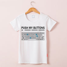 Load image into Gallery viewer, New Arrived White Punk Women T-shirt The Keyboard Printed Short Sleeve Tops Tees T Shirt For Girl