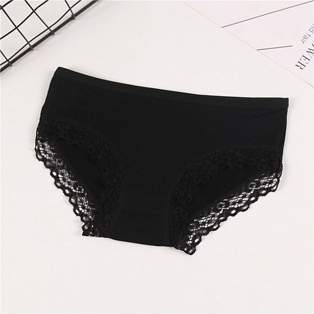 2019 New arrival Fashion Sexy Shorts Lace Modal Panties Soft Ladies Sexy Low Waist Intimates For Women