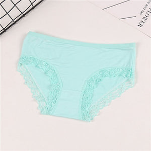 2019 New arrival Fashion Sexy Shorts Lace Modal Panties Soft Ladies Sexy Low Waist Intimates For Women