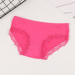 2019 New arrival Fashion Sexy Shorts Lace Modal Panties Soft Ladies Sexy Low Waist Intimates For Women