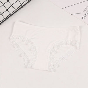 2019 New arrival Fashion Sexy Shorts Lace Modal Panties Soft Ladies Sexy Low Waist Intimates For Women