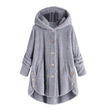 Load image into Gallery viewer, Hot Womens Casual Outwear Autumn Winter Hooded Coat Winter Women Fur Coats Women&#39;s Winter And Coats Pullover Loose Sweater  2#