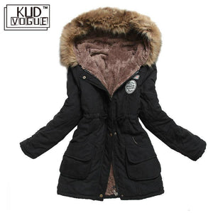 Winter Jacket Women Thick Warm Hooded Parka Mujer Cotton Padded Coat Long Paragraph Plus Size 3xl Slim Jacket Female