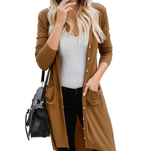 Fashion Women's Windbreaker Casual Trench Female Outwear Long Coat women's Single-breasted Trench Manteau Femme