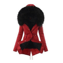 Load image into Gallery viewer, 2019 New Women Warm Hoody Fur Jackets Coats Plush Collar Solid Belt Parkas Overcoats Autumn Winter Jacket Outwear Plus Size 3XL