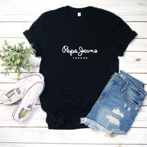 2019 Tees Women T Shirt Print Letter T-shirt Casual White Black Pink Short Sleeve Cotton Tops Summer Brand clothing