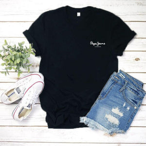 2019 Tees Women T Shirt Print Letter T-shirt Casual White Black Pink Short Sleeve Cotton Tops Summer Brand clothing