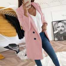 Load image into Gallery viewer, 2019 new Overcoats 2019 Autumn Winter Long Sleeve Lapel sweater Women Plus Size XXXL Casual Oversize Outwear Jackets Coat -85