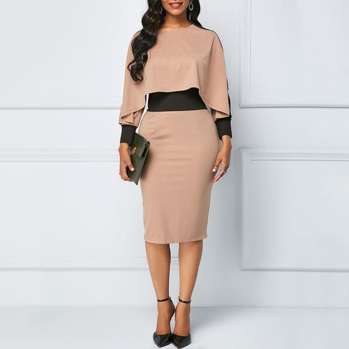 Elegant Ladies Office Dresses Sexy V-neck Women Sheath Bodycon Dress Summer Female Asymmetrical Slim OL Tunic Dress Workwear H40