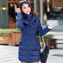 Load image into Gallery viewer, ZOGAA 2019  Women Parka Winter Down Cotton Jacket Warm Thick Hooded Coat Casual Female Winter Jacket Long Overcoat Coat Hot Sale