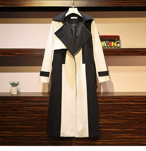 2020 Large Size Women's Spring Autumn New Long Trench Coat British style fashion was thin temperament Windbreaker Overcoat N1163