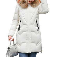 Load image into Gallery viewer, MoneRiff Parka Womens Winter Coats Womans Long Cotton Casual Fur Hooded Jackets Warm Parkas Female Overcoat Coat Free shipping