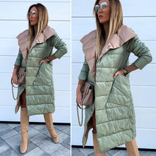 Load image into Gallery viewer, Down Coats Women Double-Sided Jacket Coat Ladies Zipper Windproof Loose Overcoat 2019 Winter Warm Female Down Jacket Outerwear