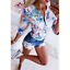 Load image into Gallery viewer, Summer Women 3/4 Sleeve Floral Loose Blouses Tops Woman Female Shirt OL Ladies Casual Button Blouse Streetwear 2019 New Arrival