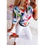 Summer Women 3/4 Sleeve Floral Loose Blouses Tops Woman Female Shirt OL Ladies Casual Button Blouse Streetwear 2019 New Arrival