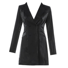 Load image into Gallery viewer, Autumn And Winter New Elegant Women&#39;S Trench Coat Sexy Long-Sleeved Slim Vestidos Runway Party Coat 2019 Fashion Clothing