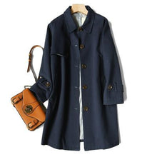 Load image into Gallery viewer, Shuchan Wide-waisted Cotton Trench Coat New Womens Spring Coats Women Runway Fashion 2019 Women&#39;s Windbreaker  F-71