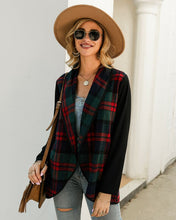 Load image into Gallery viewer, Hot  Women&#39;s Plaid Print Sweater Cardigan Coat Jacket Long Sleeve Tops NEW