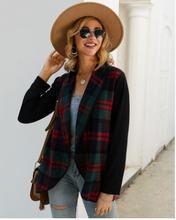 Load image into Gallery viewer, Hot  Women&#39;s Plaid Print Sweater Cardigan Coat Jacket Long Sleeve Tops NEW