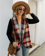 Load image into Gallery viewer, Hot  Women&#39;s Plaid Print Sweater Cardigan Coat Jacket Long Sleeve Tops NEW