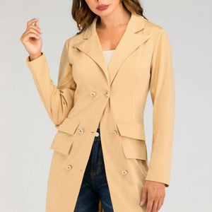 Fashion Women's Button Lapel Blazer OL Ladies Slim Casual Work Formal Business Jacket Outwear Suit Coat Top