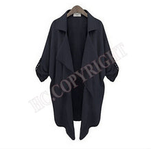 Load image into Gallery viewer, Fashion Women&#39;s Double Breasted Loose Long Trench Cardigan Coat Outerwear