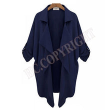 Load image into Gallery viewer, Fashion Women&#39;s Double Breasted Loose Long Trench Cardigan Coat Outerwear