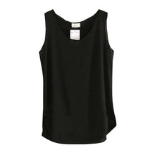 Load image into Gallery viewer, Women&#39;s U-Neck Beach Vest Summer Loose Bamboo Cotton Tops T-Shirt Tee