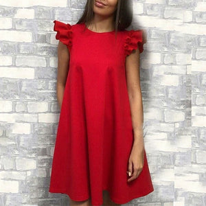 New New Arrival Simple Summer Dresses Women Sleeveless O-neck Mini Dress Casual Solid Loose Female Dress Vestidos Vestido