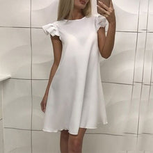 Load image into Gallery viewer, New New Arrival Simple Summer Dresses Women Sleeveless O-neck Mini Dress Casual Solid Loose Female Dress Vestidos Vestido