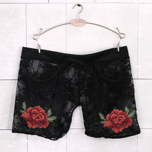 Load image into Gallery viewer, Sexy Women Lace Shorts Low Waist Female Summer Short Pants Harajuku Beachwear Ladies Boho Short Pants Plus Size Short Feminino