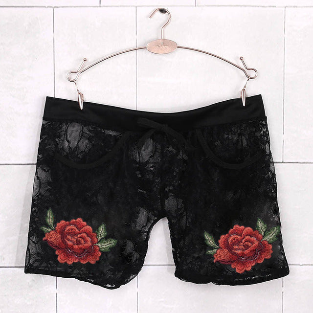 Sexy Women Lace Shorts Low Waist Female Summer Short Pants Harajuku Beachwear Ladies Boho Short Pants Plus Size Short Feminino